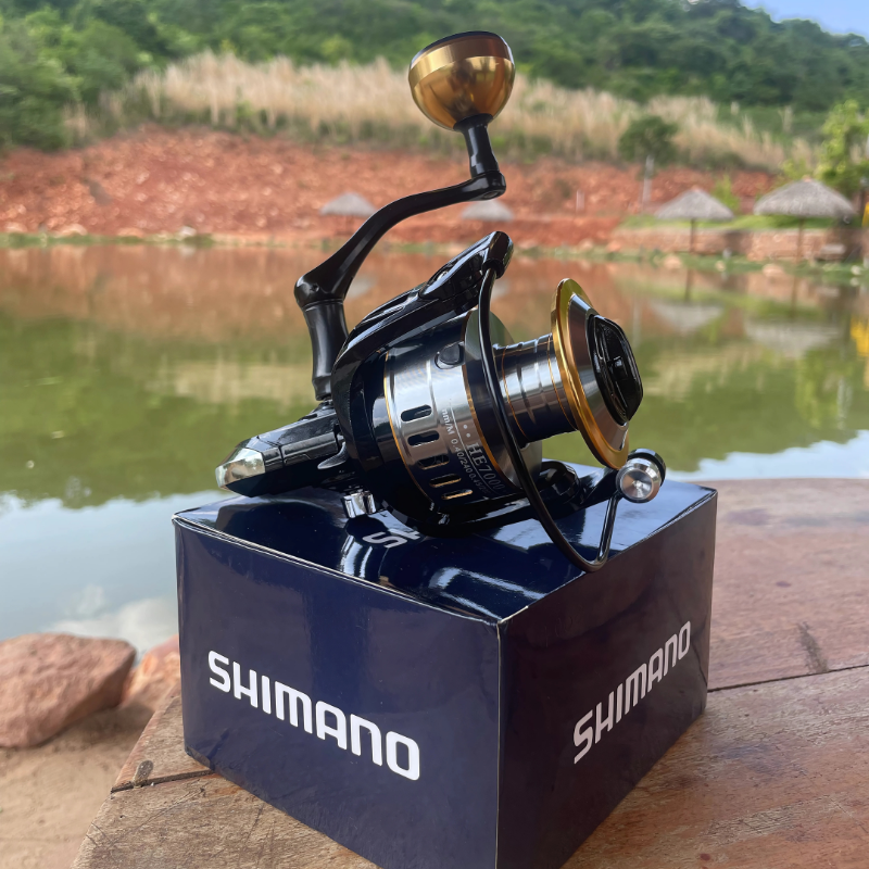 Molinete Shimano Drag de Até 15kg Com 19 Rolamentos Sistema de Rotação Super Suave + Óculos De Sol Polarizado Grátis