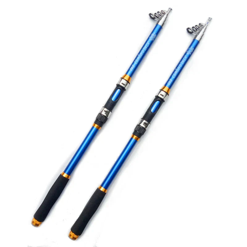 Vara Telescopica Fibra De Carbono Proficional 2.1m A 3.6m