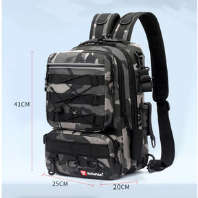 Bolsa de Pesca Camuflada Multi-Funcional com Grande Capacidade
