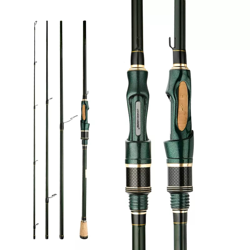 Vara de Pesca Profissional Cenreo Em 4 Partes Fibra De Carbono Alta Qualidade 1.8m A 2.4m