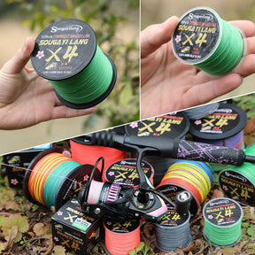 Linha Multifilamento Sougayilang 100m / 300m Com 5 Cores